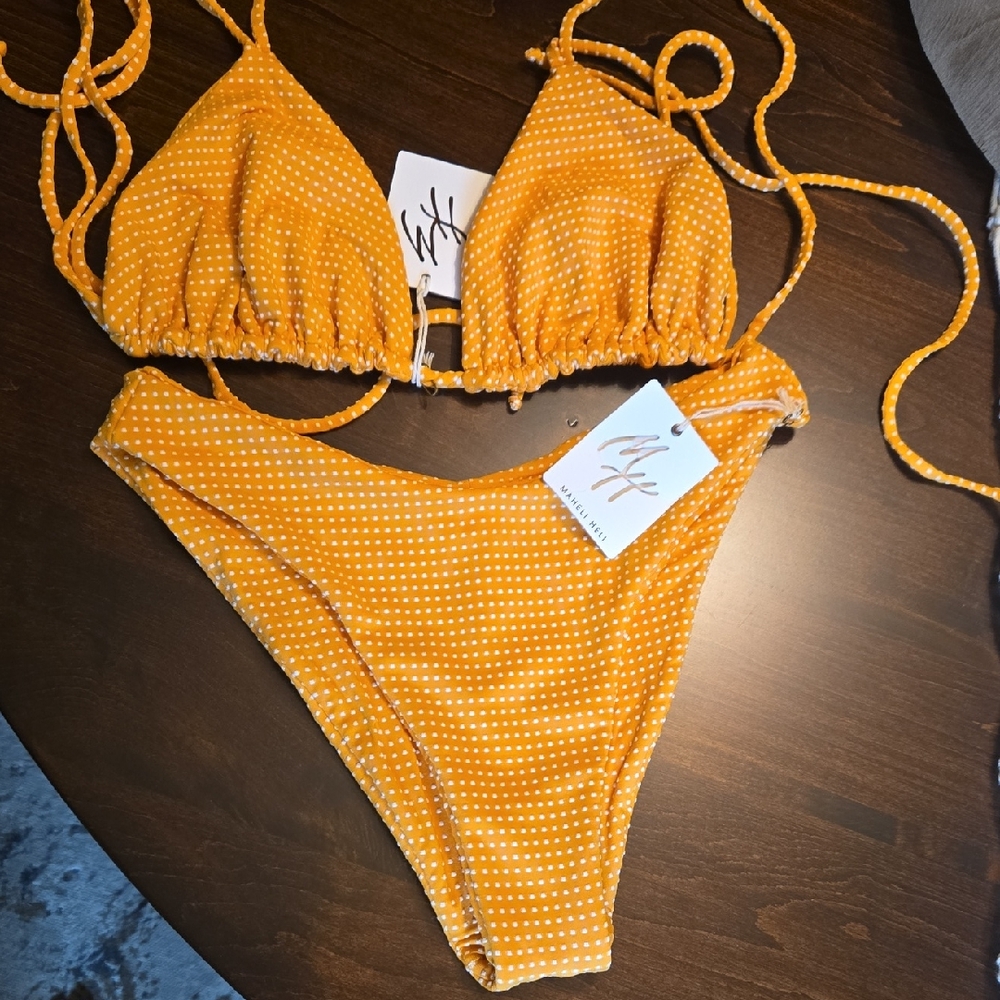 Yellow Polka Dot Bikini
